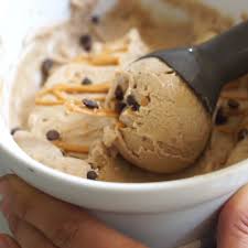 Peanut Butter Banana Nice Cream Video Recipe Video Food Recipes Banana Nice Cream