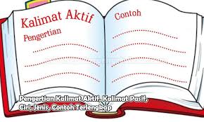 Oleh ayoksinaudiposting pada 28 februari 2021. Kalimat Pasif Pengertian Kalimat Aktif Ciri Jenis Contoh