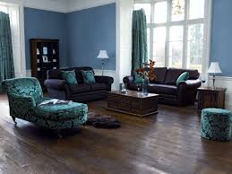 Well Liked Blue Wall Colors Ideas With Modern Living Set On Dark Wood Floors As Well As White Wooden Blue Living Room Living Room Colors Blue Living Room Decor