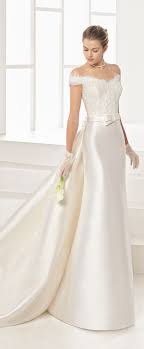 Graceful Tulle Satin Off The Shoulder Neckline Sheath Column Wedding Dress With Beaded Lace Appliqu Column Wedding Dress Bridal Dresses Elegant Wedding Dress