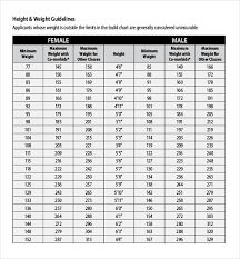 Height Weight Chart Templates 12 Free Excel Pdf