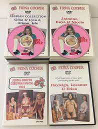 10 Fiona Cooper, adult erotic films on DVD, in hard plastic cases.  Comprising: 100, 102, 103, 187, 1