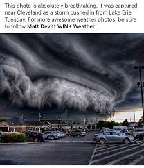 August Storm Rolling Into Cleveland Ohio Off Lake Erie Weather Photos Lake Erie Lake