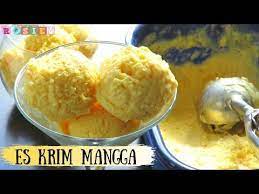 Resep Es Krim Mangga 3 Bahan Enak Dan Gampang Mango Ice Cream 3 Ingredients Youtube Ice Cream Mango Ice Cream Food Processor Recipes