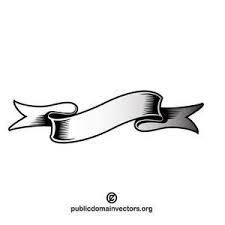Banner Design Clipart Black And White Waving Ribbon Vector Image Free Clip Art Mechanics Logo Banner Doodle