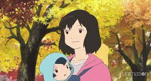 Share the best gifs now >>>. åŠ¨æ€å›¾gif Anime Baby Walking Children Park Funimation Motherhood Wolf Children