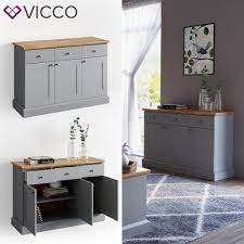 Marke sunset malibu 168x132x48cm es gibt noch zwei kleine. Vicco Sideboard Cambridge Kommode Schrank Grau Real De