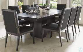 Double pedestal dining table set. Carrera Modena Rectangular Extendable Double Pedestal Dining Room Set From Lexington 911 876c Coleman Furniture