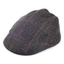 Olney Hats English Tweed Flat Cap Charcoal Flat Cap Hats Cap