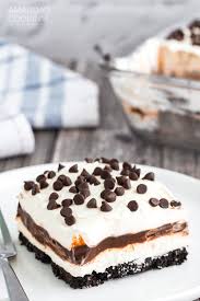 All you need is fat free cool whip, chocolate pb2 peanut butter, and sugar free. Chocolate Lasagna Recipe Amanda S Cookin One Pan Desserts