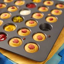 Perfect Results Non Stick Mega Mini Muffin And Cupcake Pan 48 Cup In 2020 Mini Corn Dogs Corn Dog Bites Recipe Party Food Easy Cheap
