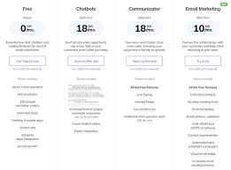 Mailchimp offers email capabilities, while sendpulse offers email, smtp, sms, and web push notifications. Tidio Chatbots Live Chat Mehr