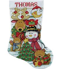 Stockinette (or stocking stitch) is a basic stitch that most knitting patterns don't explain because they assume it's already in the crafter's repertoire. Making New Friends Stocking Counted Cross Stitch Kit Long 14 Count Joann