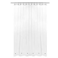 Shower curtain liner is obvious stuff for those who don't like damp floor even after their immediate shower hours. Shower Curtain Liner With 6 Magnets Waterproof Peva Shower Liner For Bathroom Pvc Free Metal Grommets Clear 72x72 Pricepulse