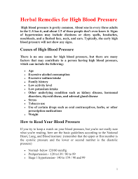 High blood pressure or arterial hypertension is a very common chronic disease in developed world, affecting nearly every second adult. Herbal Remedies For High Blood Pressure