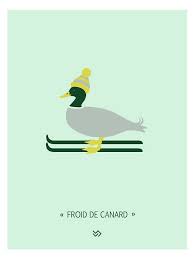 Affiche Expression Francaise Un Froid De Canard Etsy Learn French Expressions France