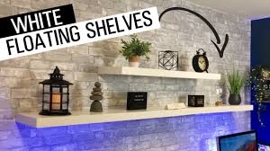 Ikea lack floating wall shelves, one black one white 110x26 cm good condition £15 for both will sell separately. How To Install White Floating Shelves Ikea Lack Shelf Youtube