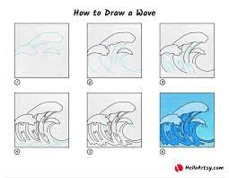 How To Draw A Wave - Helloartsy