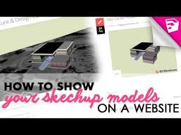 How To Embed Sketchup Models From The 3dwarehouse Into Your Portfolio Site Sketchup Model Portfolio Website Portfolio Site