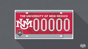 State of new mexico first required its residents to register their motor vehicles and display license plates in 1912. Unm S Campus Community Selects Cherry License Plate Unm Newsroom