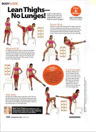 Tracy Anderson Cosmo Lean Thighs No Lunges Exercise Workout Lean Thighs