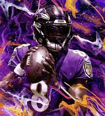 Pin By Patrick Claborn On Lamar In 2020 Nfl Football Art Ravens Football Nfl Football Wallpaper