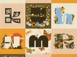 So currently this is basically a duplicate of the above, but i think i'll try to collect a few more cool text fonts, like the old enlgish one, and. Floral Alphabet Letters Designs Themes Templates And Downloadable Graphic Elements On Dribbble