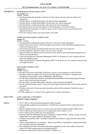 Oversee project and software department budgets, managing multiple development projects. Managing Consultant Resume Samples Velvet Jobs