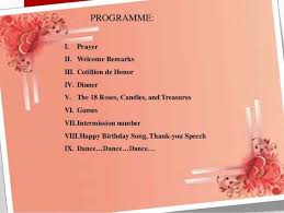 Birthday speech topics from the celebrant. 18th Birthday Program Sample