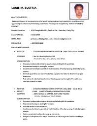 Use action verbs like assigned, collaborated. Louie M Bustria Civil Engineer Overused Words Resume Objective Examples Civil Engineering