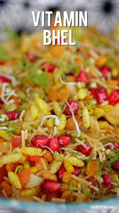 Coi Vitamin Bhel Video In 2021 Healthy Snacks Recipes Indian Snack Recipes Indian Food Recipes Vegetarian