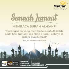 Jom amalkan dan hidupkan amalan sunah di rumah bersama keluarga. Mycar On Twitter Anda Sudah Baca Al Kahfi Hari Ini Kelebihan Membaca Surah Al Kahfi Pada Hari Jumaat Barangsiapa Yang Membaca Surah Al Kahfi Pada Hari Jumaat Dia Akan Disinari Cahaya Di Antara Dua Jumaat