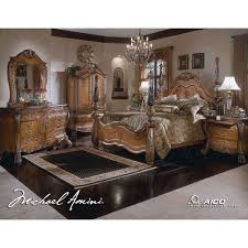 The cafe noir is a rich darker color that is applied to cherry veneers over birch solids. Aico Eden Bedroom Set