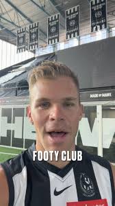 “Super excited to be at the Collingwood Footy Club.” 🗣️🖤🤍, Dan Houston  has a message for you, Magpie Army!
