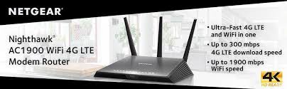 Easily set up your router and get the most out of your wifi with the nighthawk app. Netgear Nighthawk Ac1900 Dual Band Wireless Wi Fi Gigabit Cable Router With Built In 4g Lte Ng R7100lg 100eus Buy Best Price In Uae Dubai Abu Dhabi Sharjah