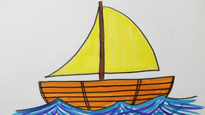 Comment dessiner un bateau facile - YouTube