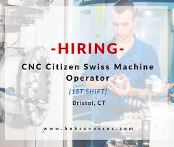 Hiring Cnc Citizen Swiss Machine Operator In Bristol Ct Current Job Swiss Machine Cnc