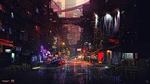 Night, music, the city, neon, background, synth, retrowave. 30 Cyberpunk Cityscape Hd Wallpapers Background Images