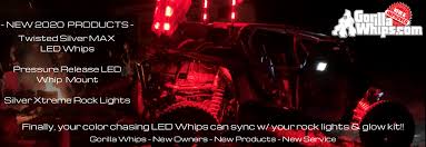 Led Whips Utv Atv Rzr Jeep Gorilla Whips In 2020 Rzr Led Rock Light Led