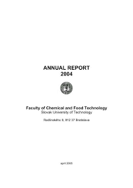We did not find results for: Annual Report 2004 Faculty Of Chemical And Food Fchpt
