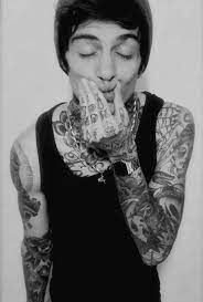 Cute Tattooed Guy Boy Tattoos Neck Tattoo Cool Tattoos