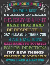 Chalkboard Brights Classroom Rules Chart Classroom Rules Classroom Rules Poster Teacher Created Resources