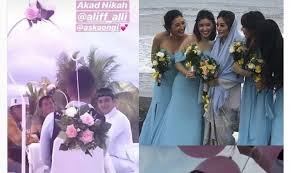Evelyn turut bahagia, sahabatnya akhirnya melepas masa dudanya setelah bercerai dengan nora alexandra. Aliff Alli Adik Miller Khan Menikahi Aska Ongi Di Bali Tabloidbintang Com