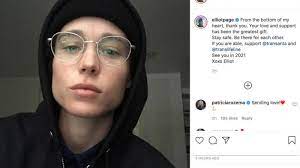 Elliot page is clearly doing something right in the gym as the actor has revealed his impressively ripped torso in his latest elliot page full of confidence as he shows off ripped body in shirtless selfie: Elliot Page Erst Outing Jetzt Scheidung