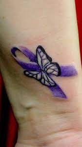 Pin By Terri Whitfield On Tats Cancer Ribbon Tattoos Ribbon Tattoos Cancer Tattoos