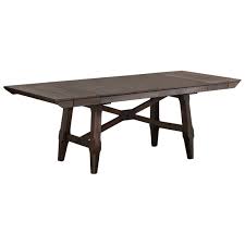 Winners Only New Haven Transitional 96 Trestle Table With 2 Leaves Lindy S Furniture Company Dining Tables