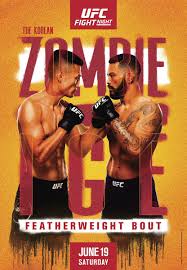Nicolae negumereanu's most recent fight came in march 2019. Ufc Vegas 29 Poster Drops For Korean Zombie Vs Ige On June 19 Mma Root Mma Root