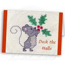 A blog about crochet,cross stitch,knitting,sewing,dolls,malta and everyday life. Christmas Mouse Cross Stitch Holiday Card Zazzle Co Nz Christmas Cross Stitch Cross Stitch Xmas Cross Stitch