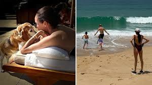 Swimsuit-clad Meghan Markle shares unseen summer holiday beach snaps with Prince Harry and their 2 kids – see photos