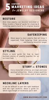 5 Content Marketing Ideas For Jewelry Designers Jewelry Stores Marketing Tips To Enga Jewellery Marketing Handmade Jewelry Business Jewelry Packaging Design